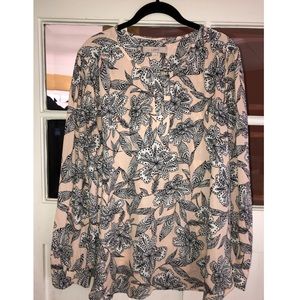 Loft blouse - neutral floral XL